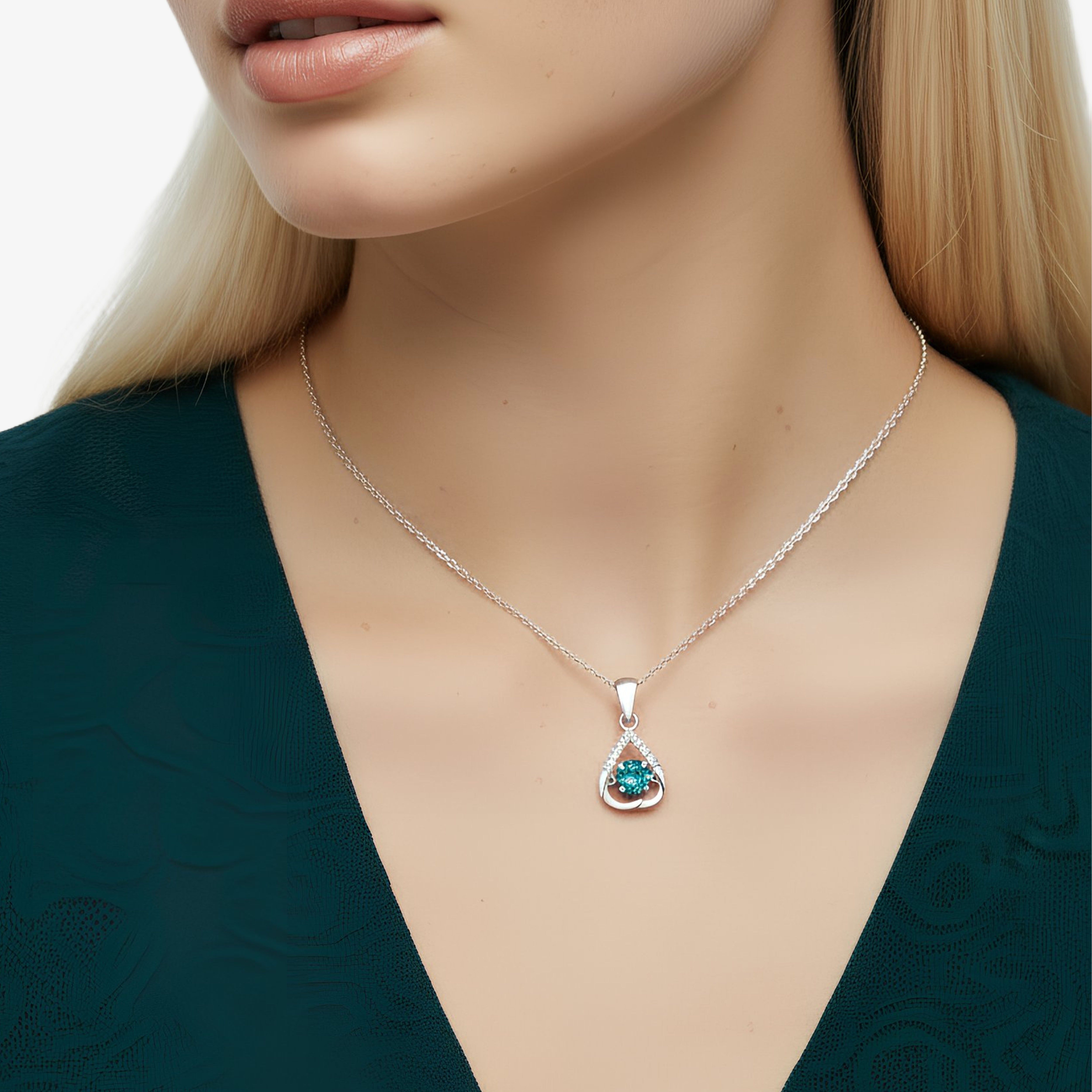 Heart pendant necklace "Hearty Shine"