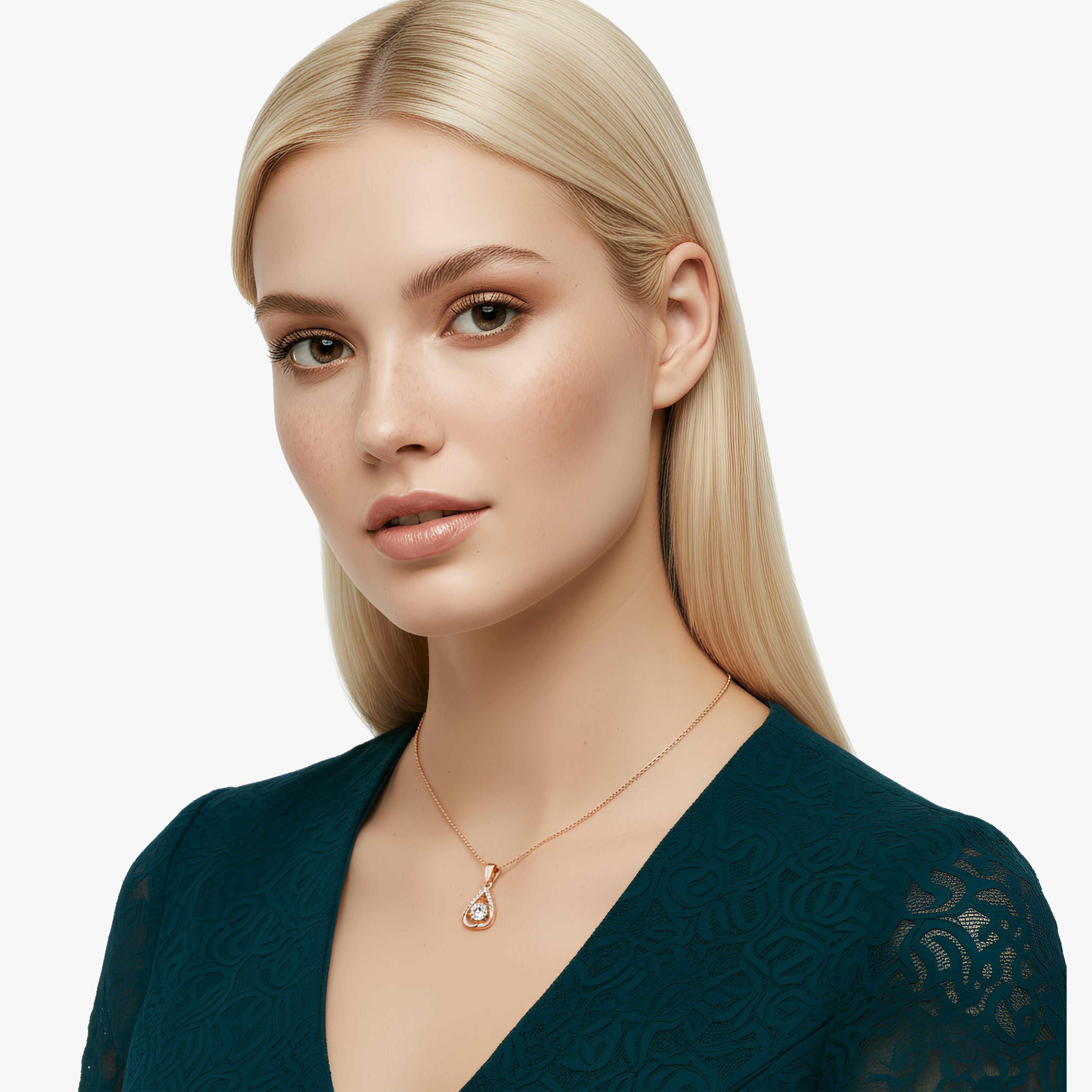 Heart pendant necklace "Hearty Shine"