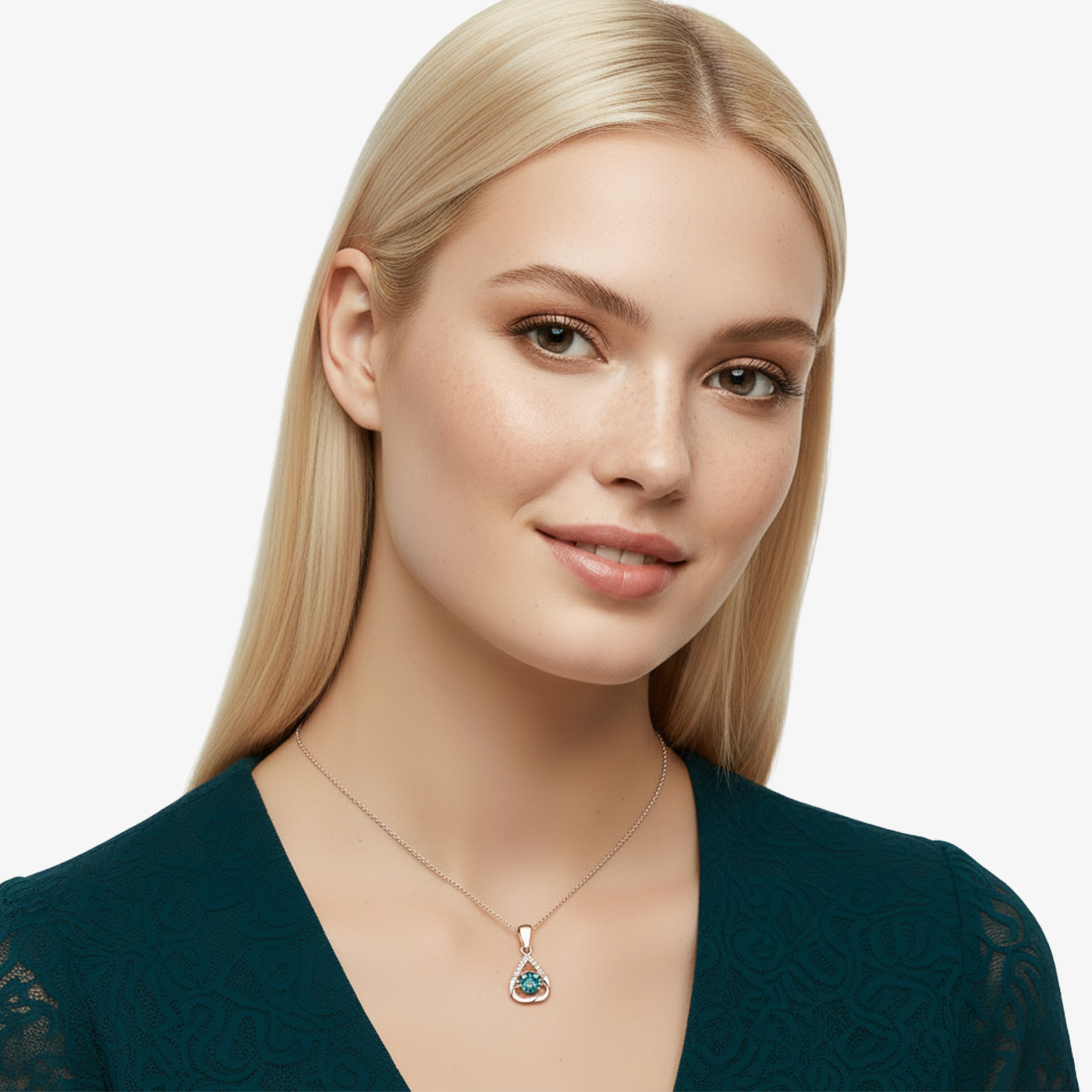 Heart pendant necklace "Hearty Shine"