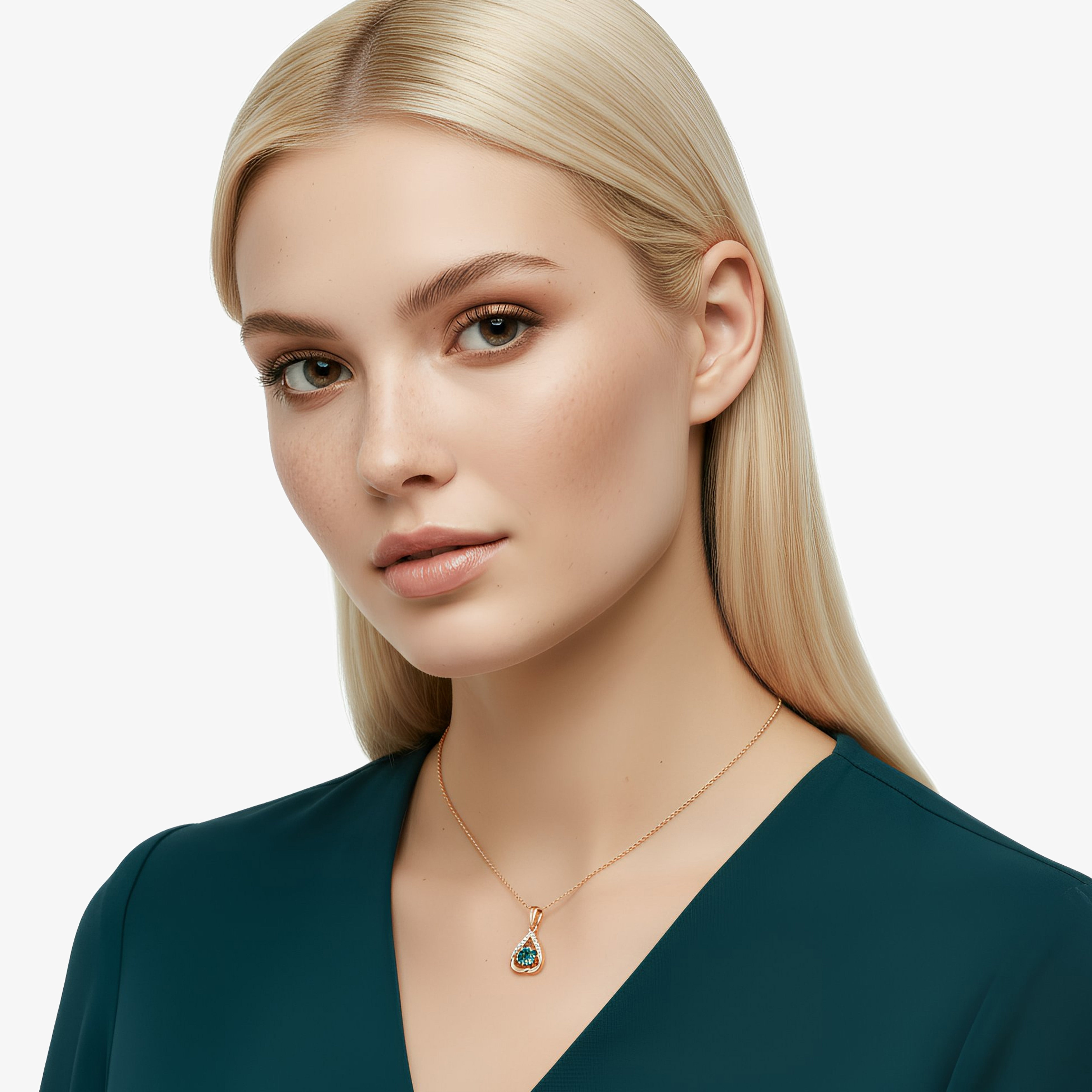 Heart pendant necklace "Hearty Shine"