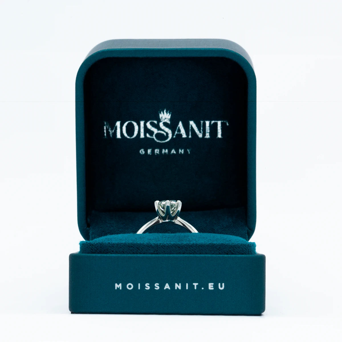 Eternal Love Moissanite Engagement & Wedding Ring – 1ct, 925 Sterling Silver, Timeless Elegance